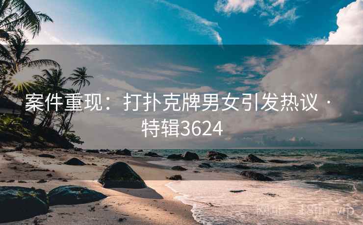 案件重现：打扑克牌男女引发热议 · 特辑3624
