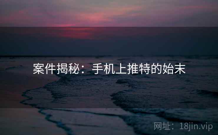 案件揭秘：手机上推特的始末