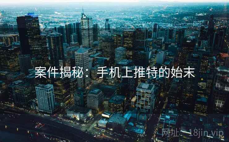 案件揭秘：手机上推特的始末